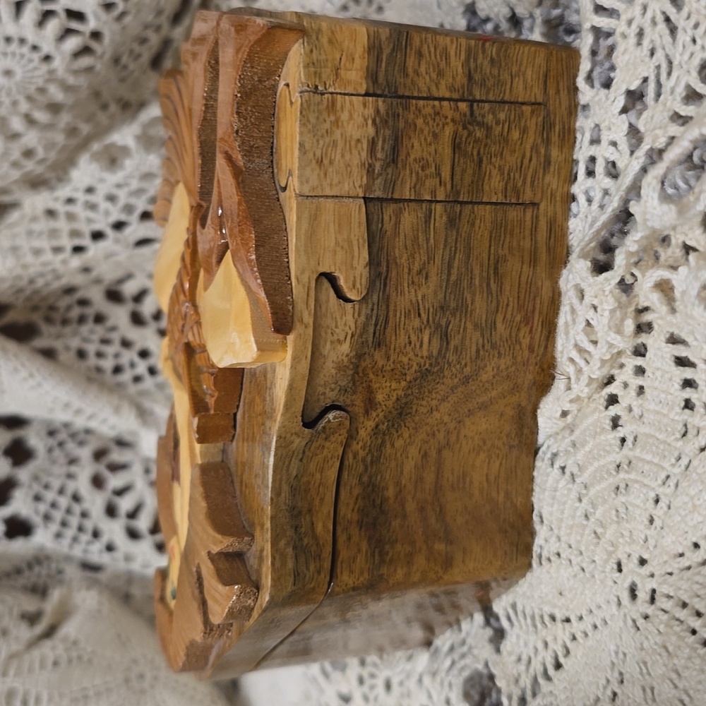ARIEL Little Mermaid Wooden Puzzle Jewlery Trinket Box - Picture 5 of 7
